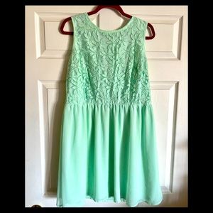 Xhilaration Mint Green Lace XXL Dress